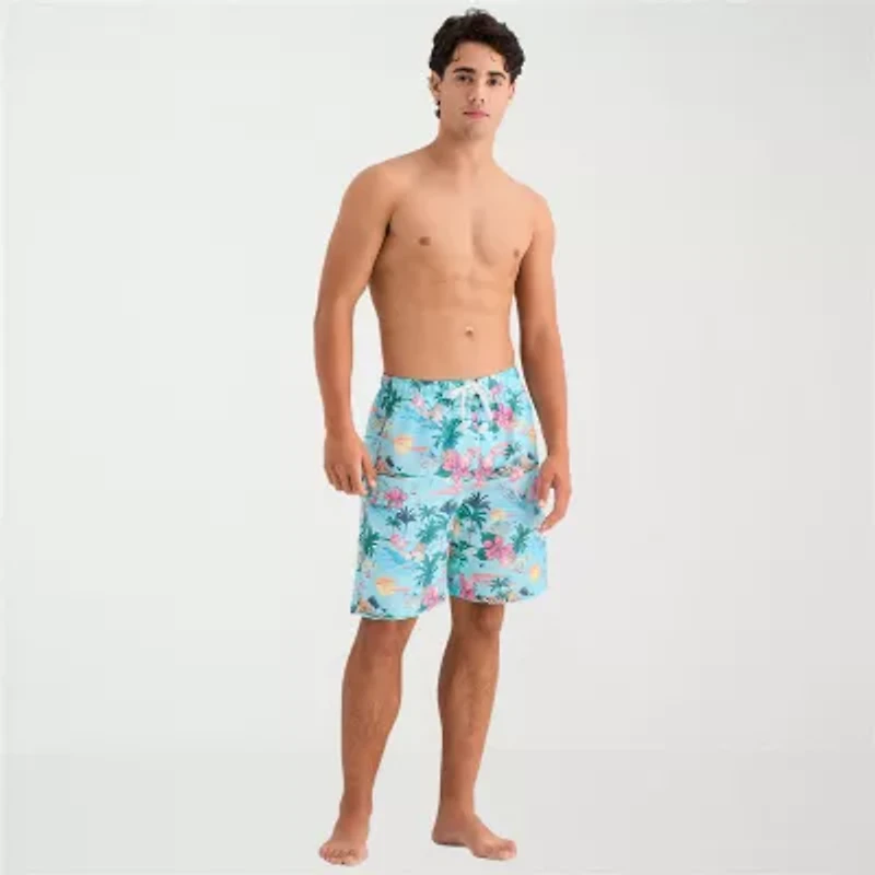 Burnside Mens Drawstring Waist Swim Shorts