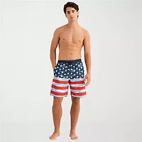 Burnside Mens Drawstring Waist Holiday Swim Shorts