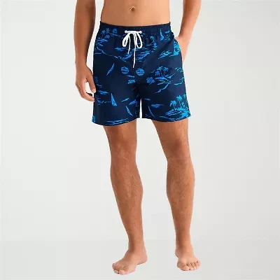 Burnside Mens Drawstring Waist Swim Shorts