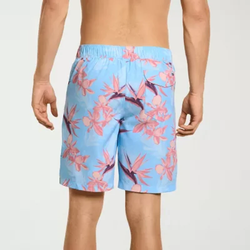 Hurley Mens Drawstring Waist Abstract Swim Shorts
