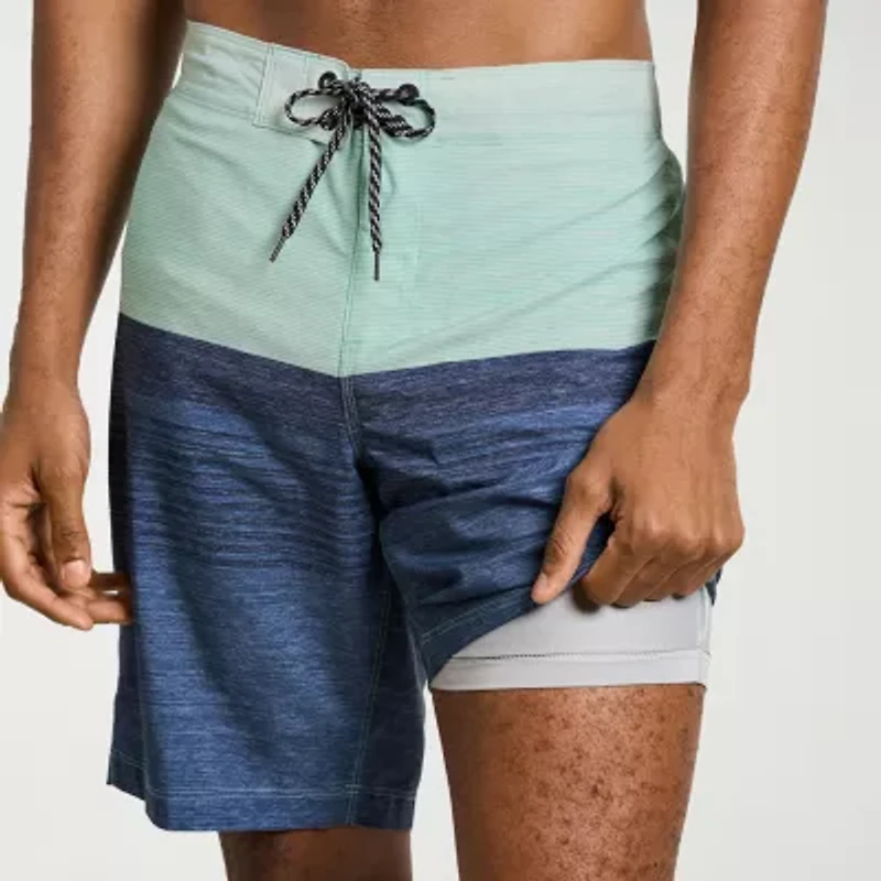 Hurley Mens Drawstring Waist 9 1/2" Ombre Swim Shorts