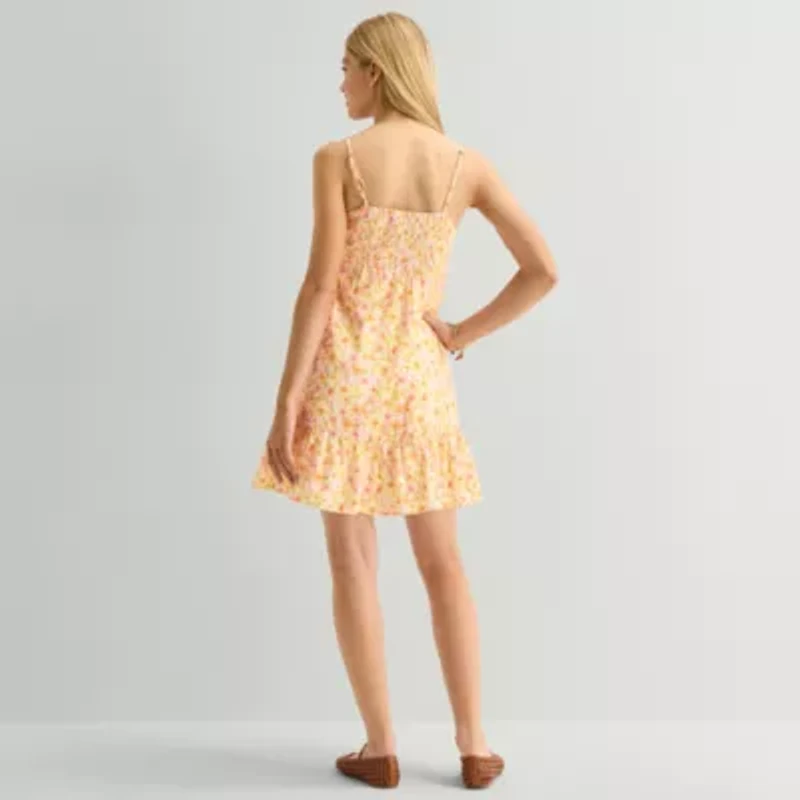 Arizona Womens Sleeveless Floral Sundress