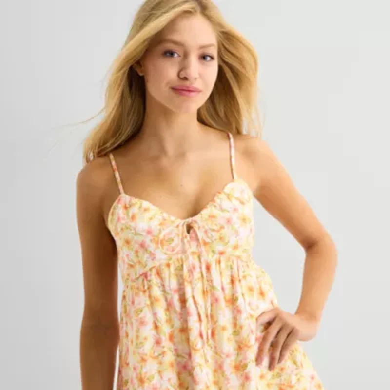 Arizona Womens Sleeveless Floral Sundress