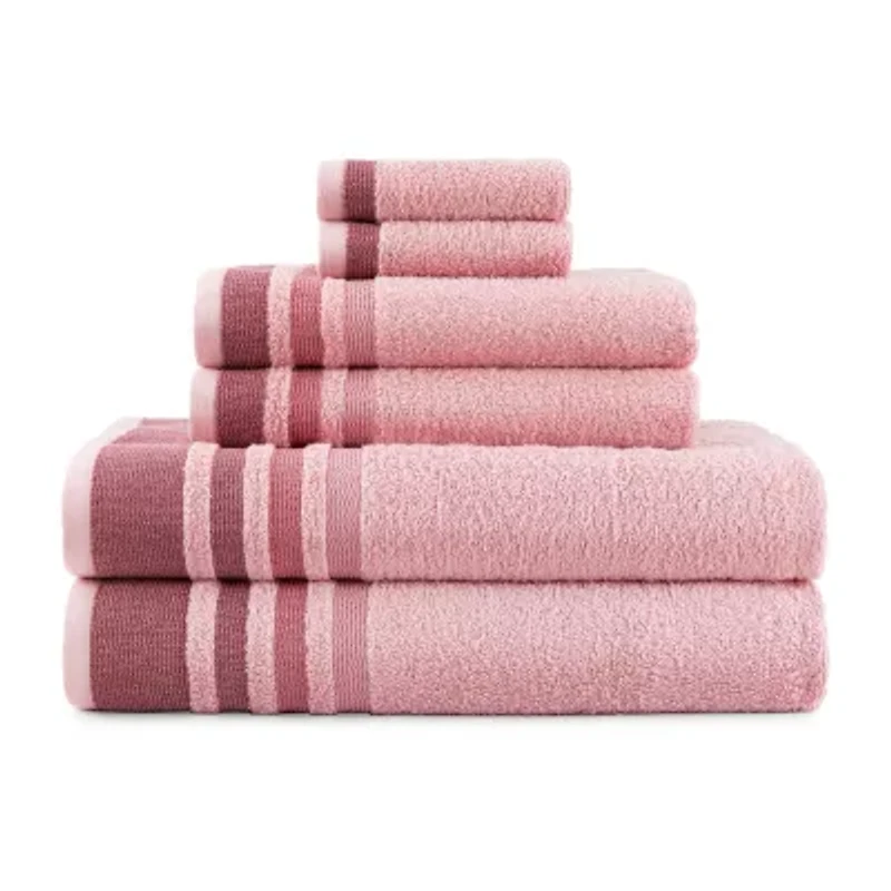 Home Expressions Stripe 6-pc. Bath Towel Set