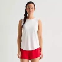 Xersion Mesh Womens Crew Neck Sleeveless Active Tank Top