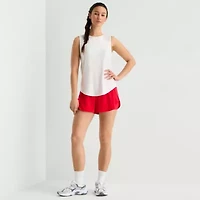 Xersion Mesh Womens Crew Neck Sleeveless Active Tank Top