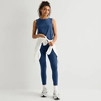 Xersion Mesh Womens Crew Neck Sleeveless Active Tank Top