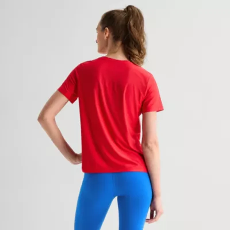 Xersion Womens Performance Crew Neck Short Sleeve T-Shirt