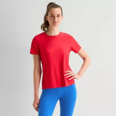 Xersion Womens Performance Crew Neck Short Sleeve T-Shirt