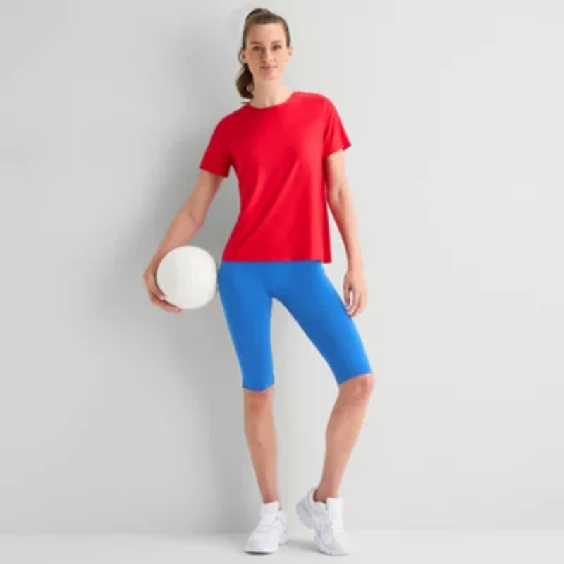 Xersion Womens Performance Crew Neck Short Sleeve T-Shirt