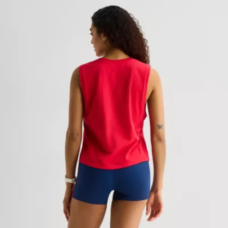 Xersion Womens Crew Neck Sleeveless Active Tank Top