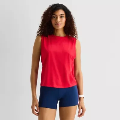 Xersion Womens Crew Neck Sleeveless Active Tank Top