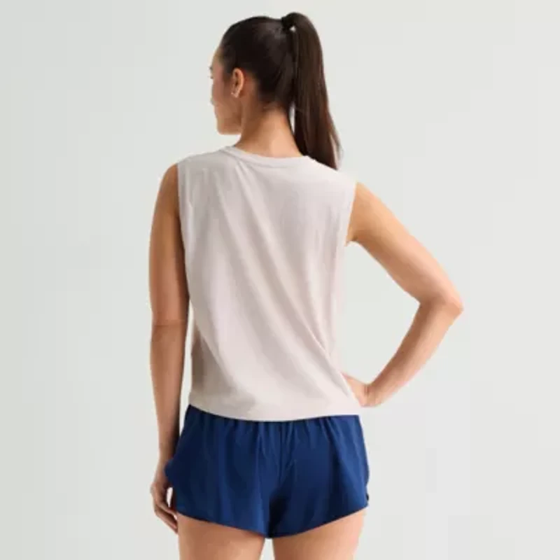 Xersion Womens Crew Neck Sleeveless Active Tank Top