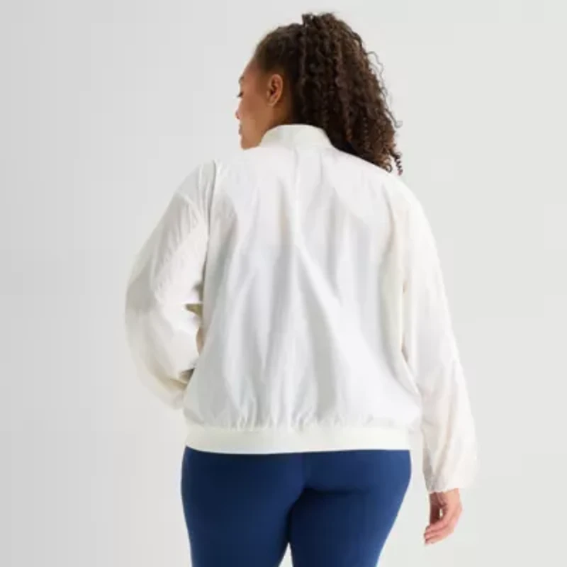 Xersion Womens Plus Midweight Trucker Jacket