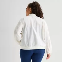 Xersion Womens Plus Midweight Trucker Jacket