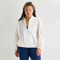 Xersion Womens Plus Midweight Trucker Jacket