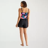 Sonnet Shores Womens Floral Swim Romper