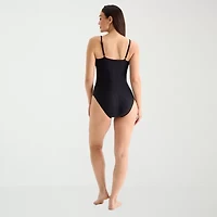 Liz Claiborne Womens One Piece Swimsuit