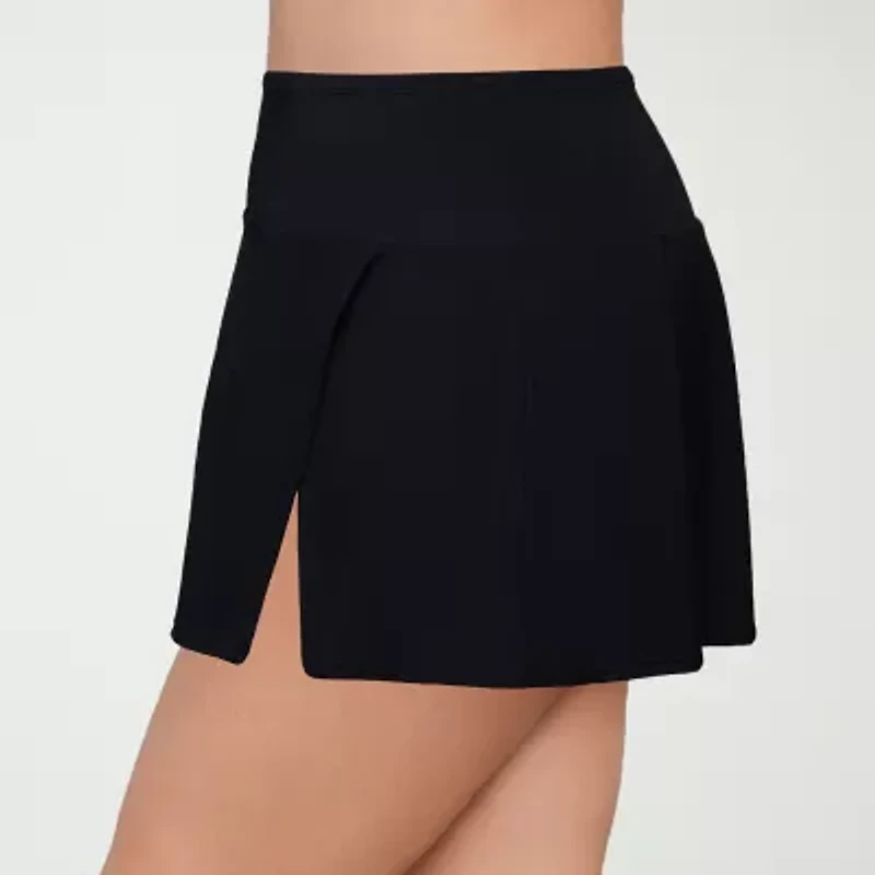 Liz Claiborne Womens Comfort Waistband Plus Swim Skirt