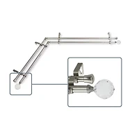Rod Desyne Faceted Corner Double Curtain