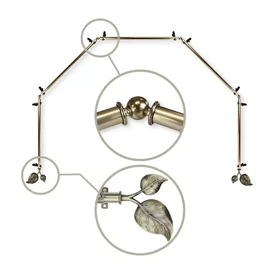 Rod Desyne Ivy 5 Sided Bay Window