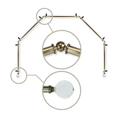 Rod Desyne Faceted 5 Sided Bay Window