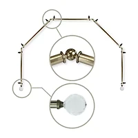Rod Desyne Faceted 5 Sided Bay Window