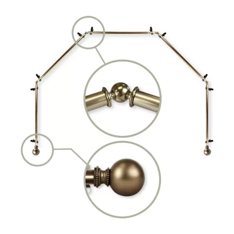 Rod Desyne Jordana 5 Sided Bay Window