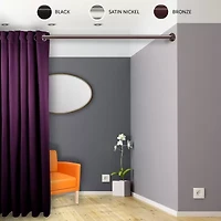 Rod Desyne Room Divider 1 Adjustable Curtain