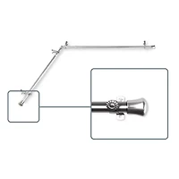 Rod Desyne Corner 13/16 Adjustable Curtain