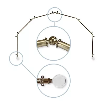 Rod Desyne Faceted 6 Sided Bay Window