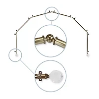 Rod Desyne Faceted 6 Sided Bay Window