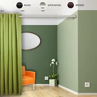 Rod Desyne Room Divider 1 Adjustable Curtain