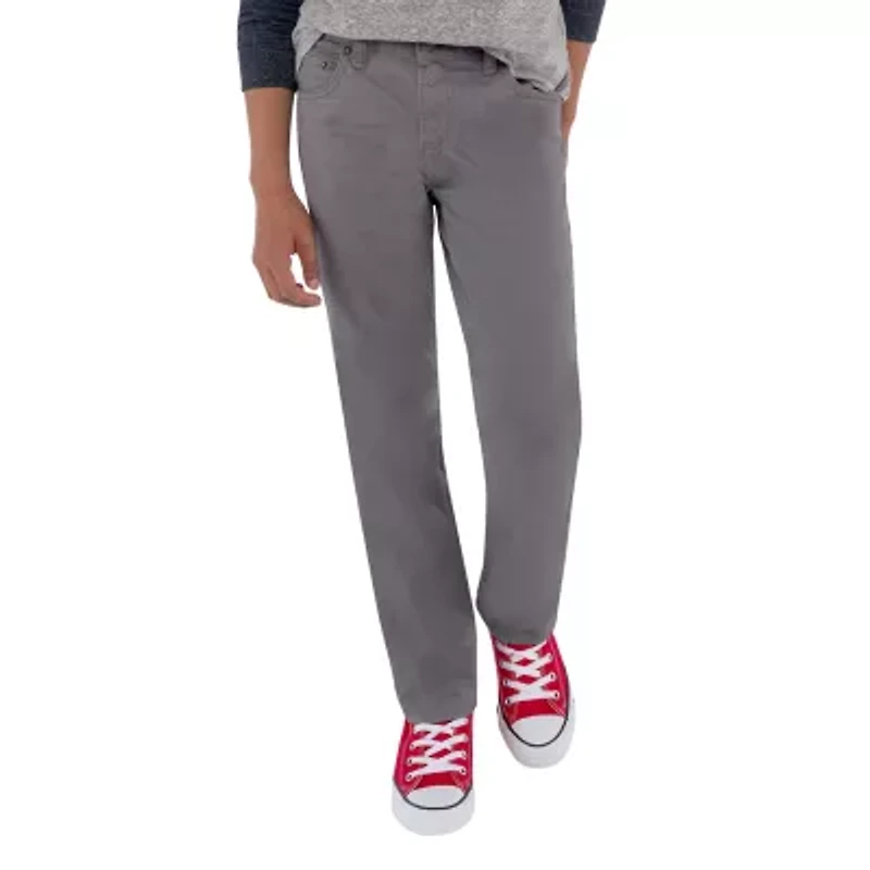 Levi's Sueded Big Kid Boys Adjustable Waist 511 Slim Fit Husky Pant