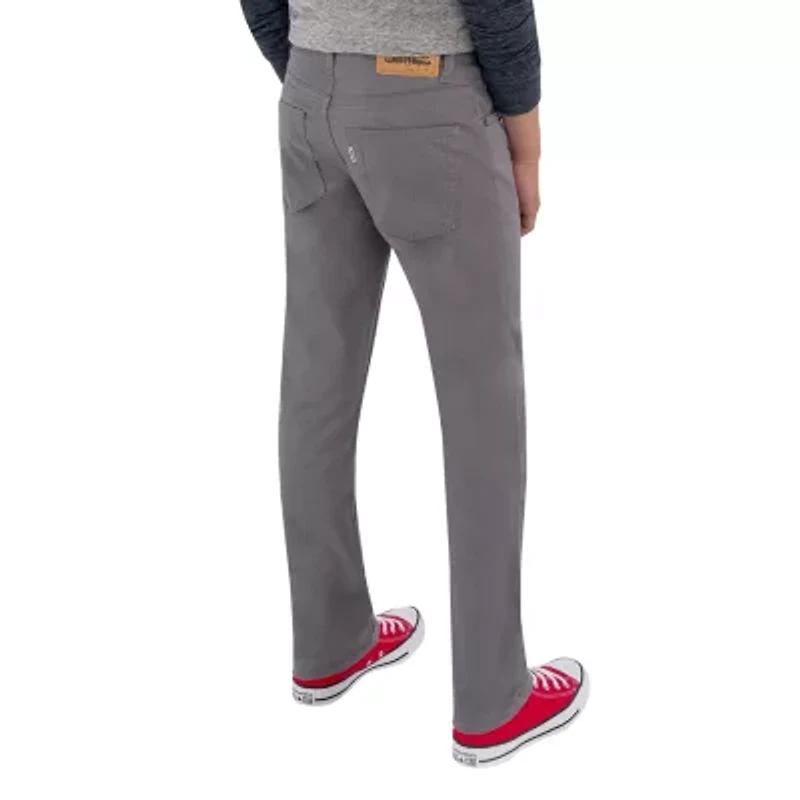 Levi's Sueded Big Kid Boys Adjustable Waist 511 Slim Fit Husky Pant