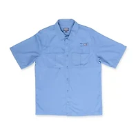 Smiths Workwear Performance Fishing Mens Short Sleeve Regular Fit Button-Down Shirt
