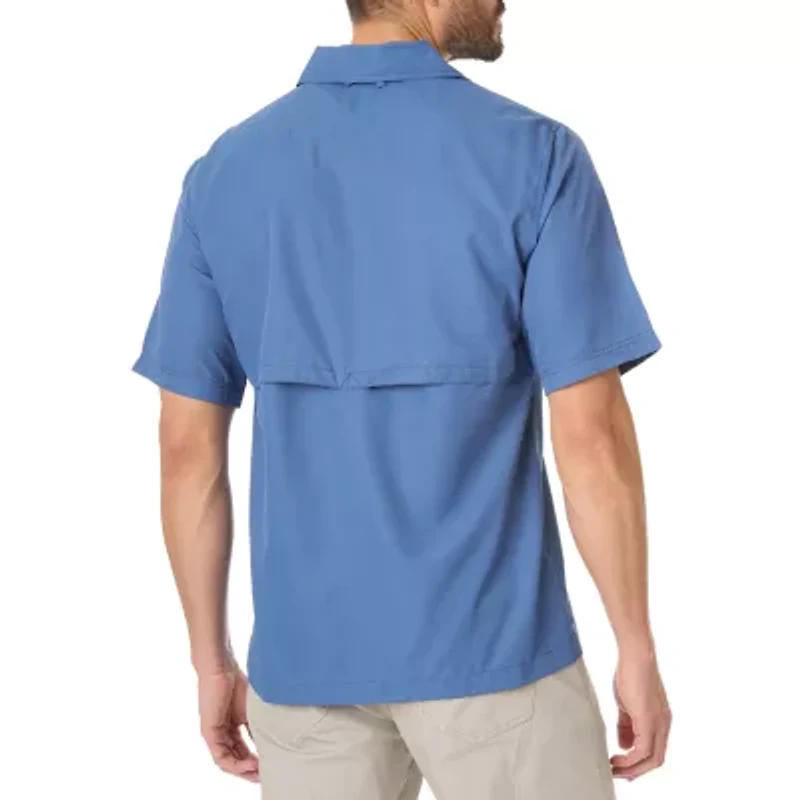Smiths Workwear Performance Fishing Mens Short Sleeve Regular Fit Button-Down Shirt
