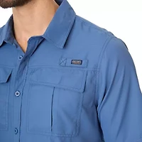 Smiths Workwear Performance Fishing Mens Short Sleeve Regular Fit Button-Down Shirt