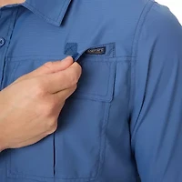 Smiths Workwear Performance Fishing Mens Short Sleeve Regular Fit Button-Down Shirt
