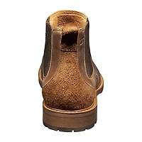 Florsheim Mens Chalet Plain Toe Gore Stacked Heel Chelsea Boots