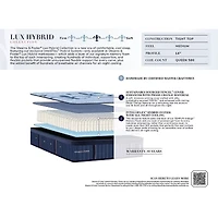 Stearns & Foster 14.5" Luxury Estate Hybrid Firm Tight Top - Mattress + Box Spring