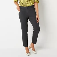 Liz Claiborne Emma Ponte Womens Ankle Mid Rise Pant
