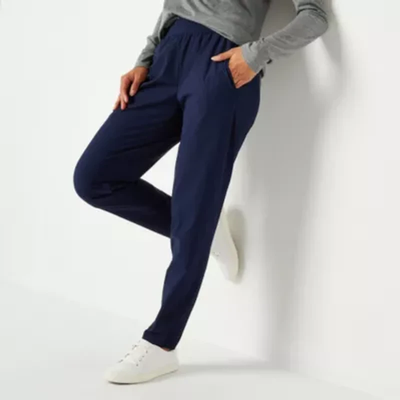 Stylus Womens Slim Mid Rise Pull-On Pant