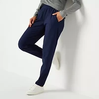 Stylus Womens Slim Mid Rise Pull-On Pant