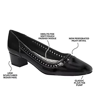 Easy Street Giana Womens Round Closed Toe Flat Heel Pumps