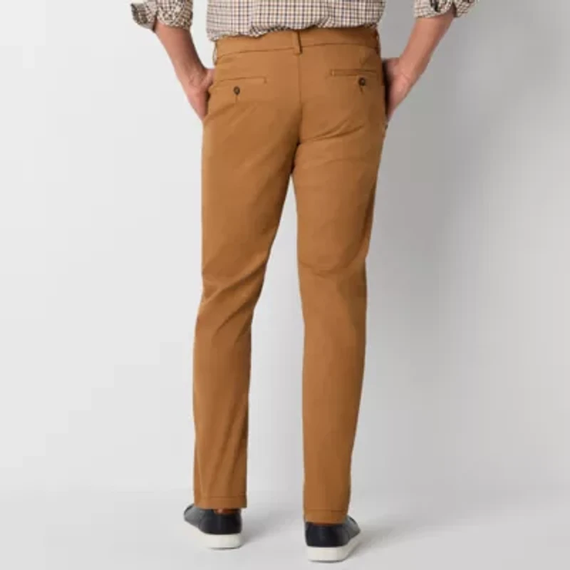 St. John's Bay Stretch Chino Mens Slim Fit Flat Front Pant