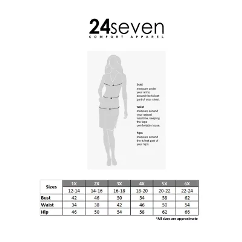 24seven Comfort Apparel Womens Plus Elbow Sleeve Floral Maxi Dress