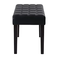 Corliving California 24 Panel Upholstered Tufted Bench