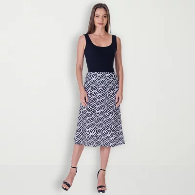 24seven Comfort Apparel Womens A-Line Skirt