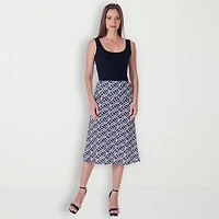 24seven Comfort Apparel Womens A-Line Skirt